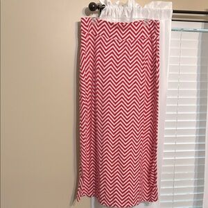 Indigo Red Chevron A-Line Skirt